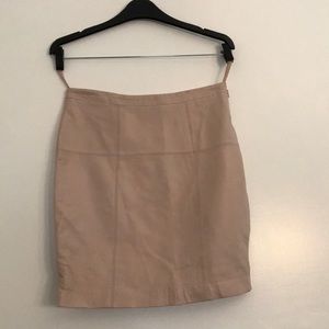 Pink leather Skirt